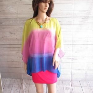 NWT - TRAVEL ELEMENTS chiffon top - sz S - $108.00